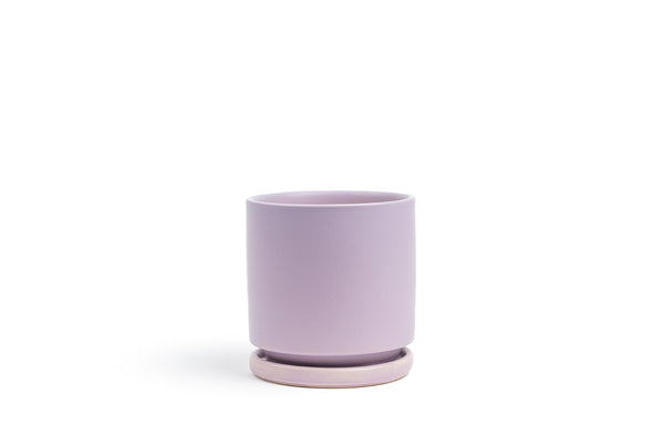 10.5" Lavender Gemstone Cylinder Pot