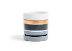 JT Design Cylinder Pot with Water Saucer