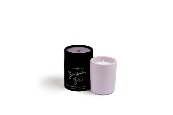 Earth & Ember: Blackberries & Basil, 2oz Votive Candle - by Milkhouse Candle Co.
