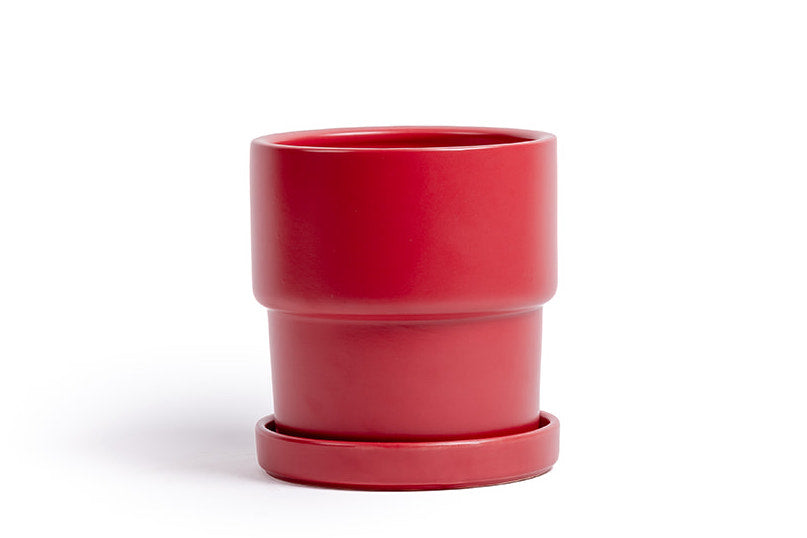 8.5" Calyx Pot with Water Saucer