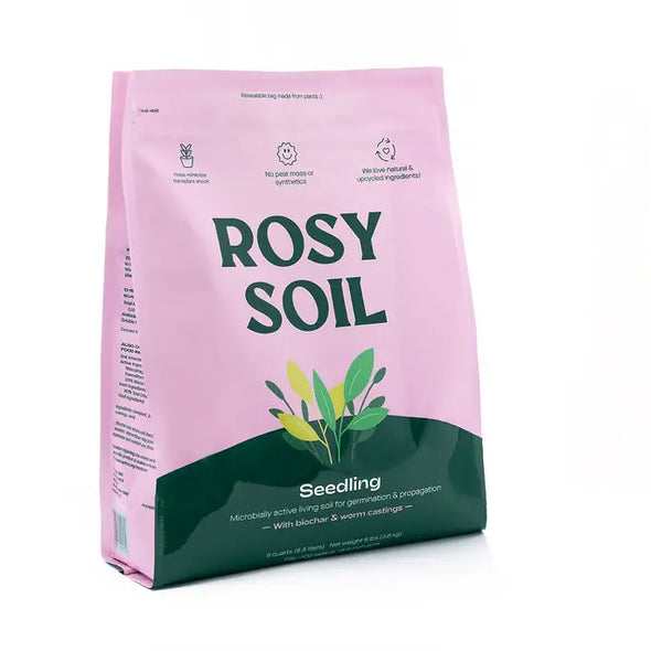 Rosy Soil Seedling Mix with Biochar & worm castings.