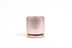 10.5" Rose Gold Gemstone Cylinder Pot