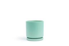 4.5" Sea Glass Gemstone Cylinder Pot