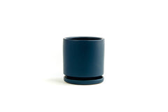 Limited Release - 4.5" Gemstone Cylinder Pot with Water Saucer